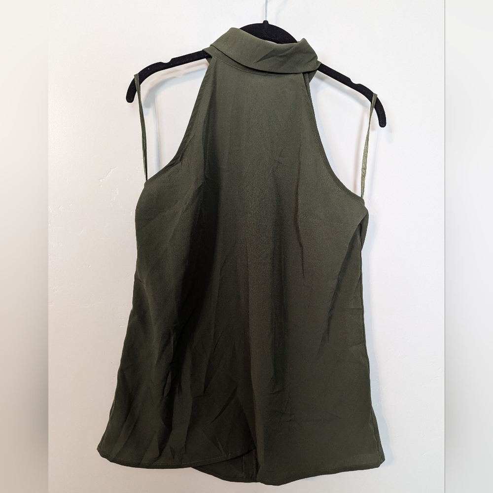 Green halter top